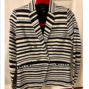 Mango Striped Blazer